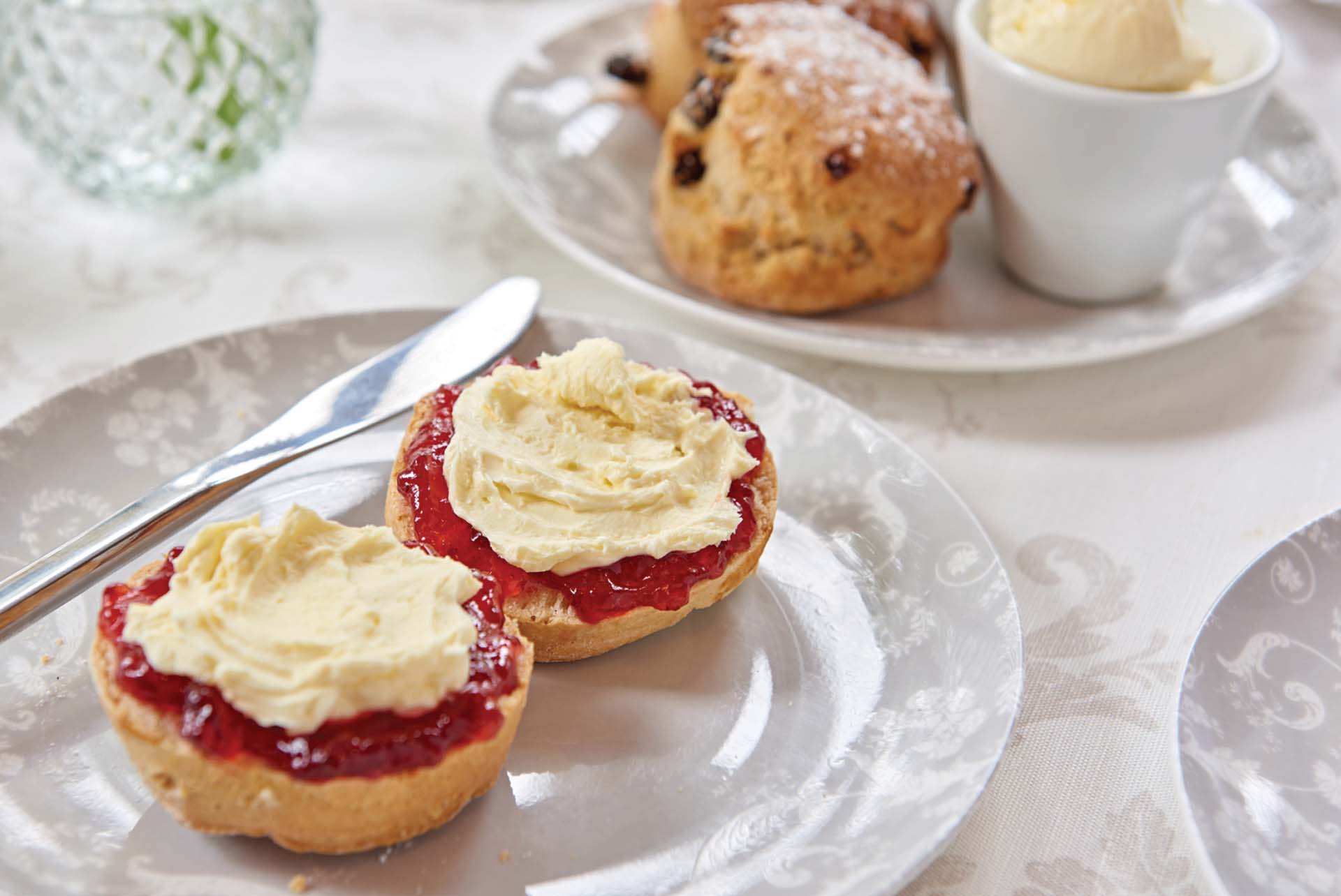 Laura Ashley Tea Room at Kenwood Hall Hotel & Spa Sheffield scones