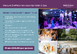 Charity Dinner package from Mercure SHeffield Kenwood Hall Hotel & Spa