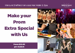 Prom package from Mercure SHeffield Kenwood Hall Hotel & Spa