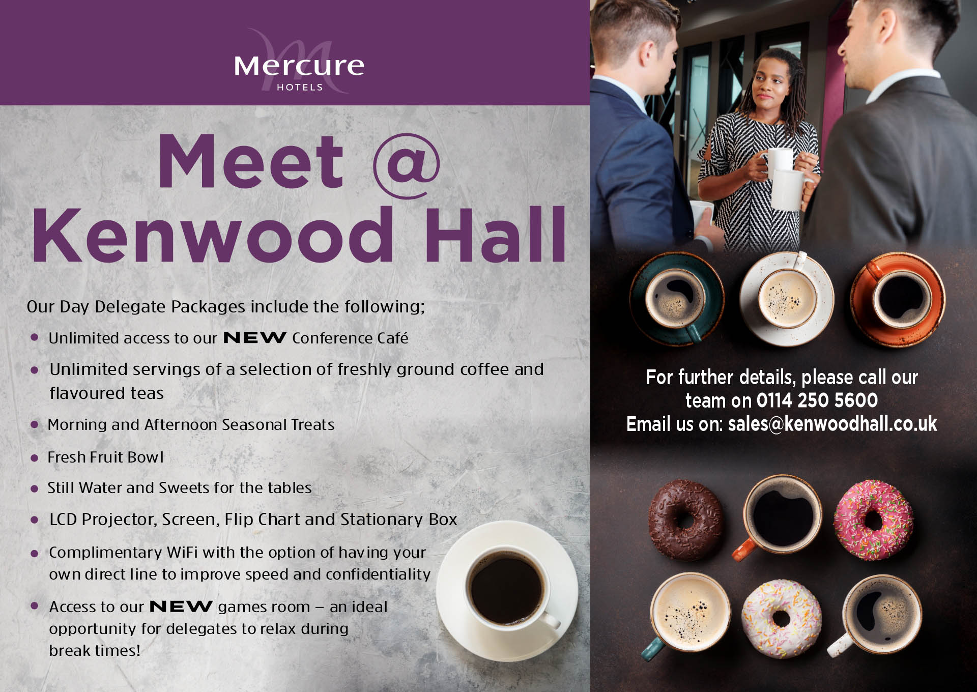 Mercure Kenwood Hotel Sheffield Conference Cafe 1